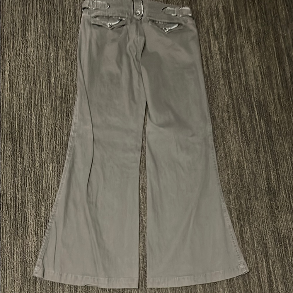 Gray Flared Pants